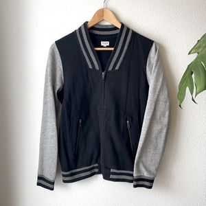 Madewell Knit Varsity Sweater Jacket